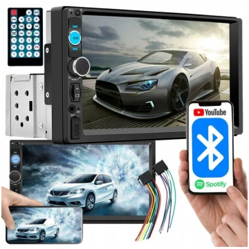 Automašīnas radio Bluetooth 1 DIN 7" USB Micro SD 