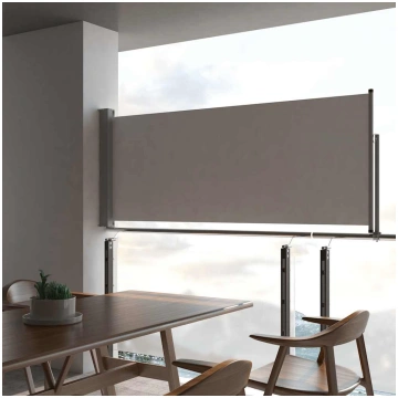 Izvelkama sānu markīze, 100x300 cm, pelēks