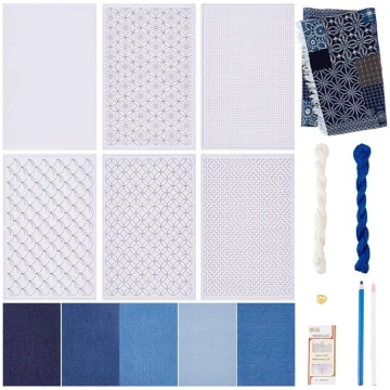 ORIGACH Sashiko Patchwork komplekts iesācējiem un 