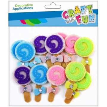 Craft with Fun Pašlīmējošs filca dekoratīvais orna