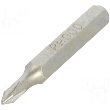 Screwdriver bit | Phillips | PH000 | Socket size: 
