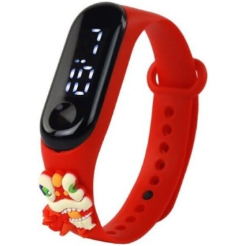 Fitnesa aproce LeanToys Dragon Touch Red Lean Toys