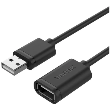 USB 2.0 pagarinājuma kabelis Unitek Y-C417GBK, USB