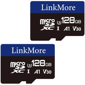 LinkMore 128 GB Micro SDXC karte (2 eksemplāru iep