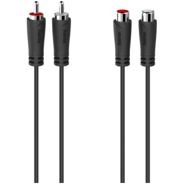 Hama 00205259 Audio Extension Cable, 2 RCA Plugs -