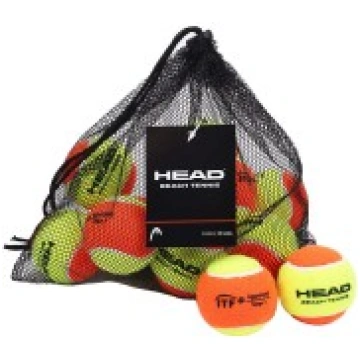 Maisiņš ar 12 HEAD pludmales tenisa bumbām 945053