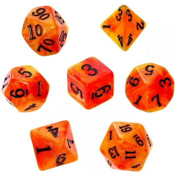 Rebel Sunset akrila kauliņu komplekts RPG spēlēm
