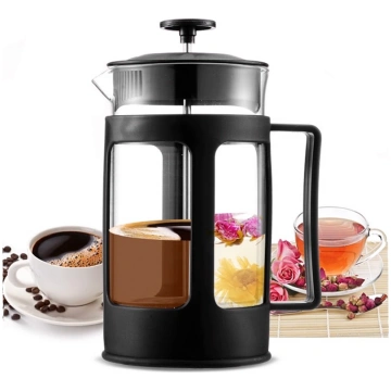 Bakalu French Press kafjas un tējas kanna, 0,6 L, 