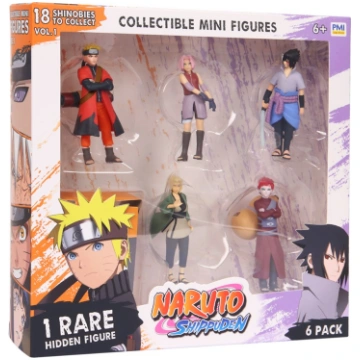 NARUTO SHIPPUDEN FIGŪRAS — 6 GABU KOMPLEKTS, DELUX