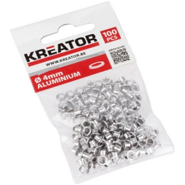 Kniedes alumīnija 4mm (100gab.) caurumspiednim KRT