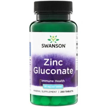 Zinc Gluconate 30mg 250 tab Swanson