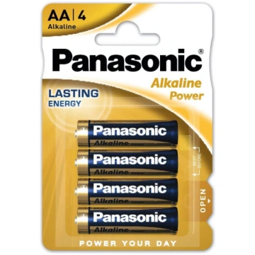 Panasonic - 4 gab. Sārmaina baterija AA/LR06