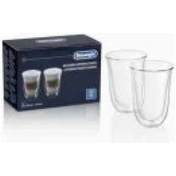 Delonghi Glass cups Latte 220ml 2pcs trauks 551321