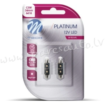 LB813W - Blister 2x LED L813W - C5W 36mm 2xHP Whit