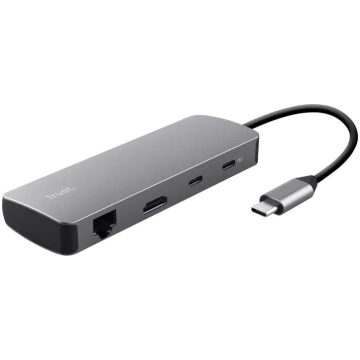 USB Type-C centrmezgls TRUST 25672 — HDMI, RJ-45, 