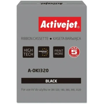 Original Dot Matrix Tape Activejet A-OKI320 Black