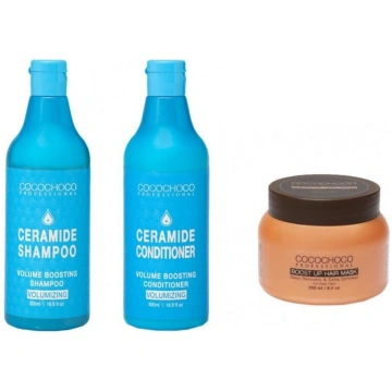 COCOCHOCO Ceramide šampūns matu apjomam 500ml + CO