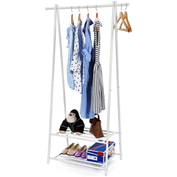 Songmics Pakaramais Drēbēm Garderobe Balta Loft