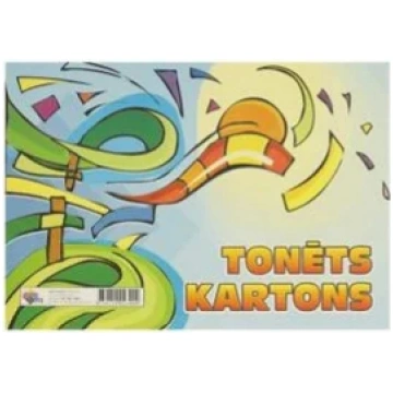 Vienpusējs kartons tonēts ABC A4, 7 krāsas 20510_0