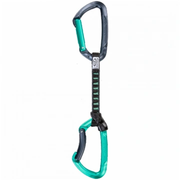 Rinvio Lime B set DY 12 cm acqua - CT CLIMBING TEC