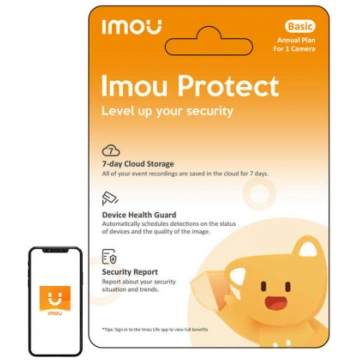 IMOU Protect pamata dāvanu karte (gada plāns)
