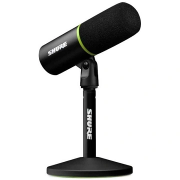 Darbvirsmas mikrofons Shure MV6, melna krās
