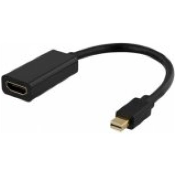 Deltaco Adapter HDMI Mini Displayport 4K 60Hz 0.2m