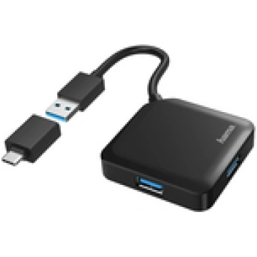 Hama - Hub - 4 x USB 3 2 Gen 1 - Desktop (00200116