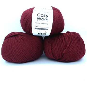 Cozy Wool Bordeaux 100gr - 4 Gomitoli