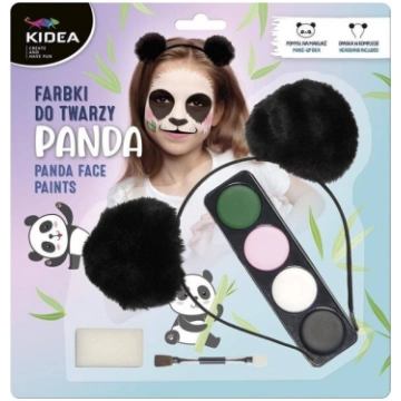 Kidea sejas krāsa ar pandas ausīm un otu