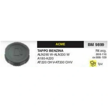 898116 TAPPO SERBATOIO BENZINA ACME ALN 290 330 A 