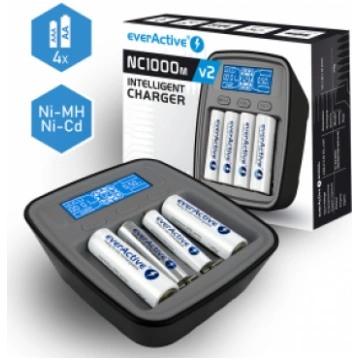 everActive™ NC-1000M v2 viedais USB-C lādētājs Ni-