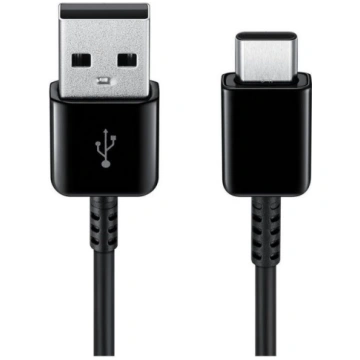 Vads Samsung, USB Type C/USB, melna krās