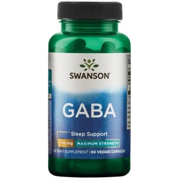 Swanson SWANSON GABA 750 mg - 60 kapsulas