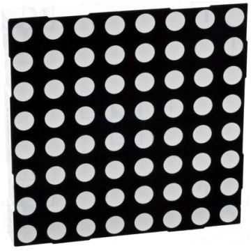 Display: LED | matrix | 8x8 | red | 12.6mcd | cath