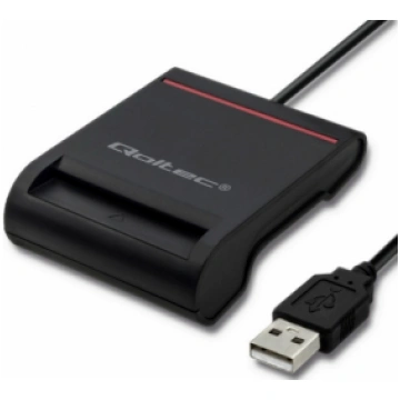 Qoltec ID Card / Smart Card USB 2.0 Plug & Play wi