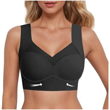 Women's Push-Up Bra without Underwire, Black,