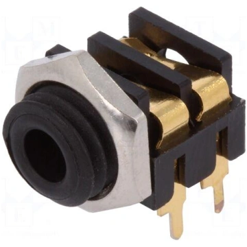 Socket | Jack 3,5mm | female | mono | with double
