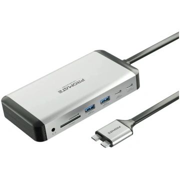 PROMATE VersaHub-MST 13-in-1 Dual USB-C Multimedia