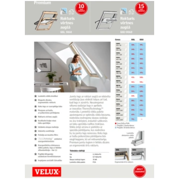 VELUX Jumta logs GGL 3068 MK04 ar dubulto stikla p