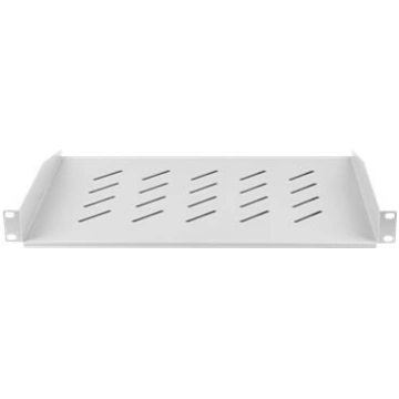 Lanberg 19" fixed shelf 1U/483x315mm, max load cap