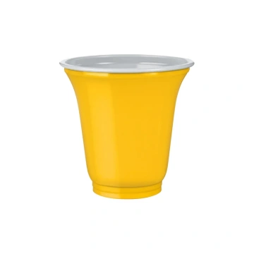 50 Bicchieri Plastica Colorati 75 ml Giallo - IMB 