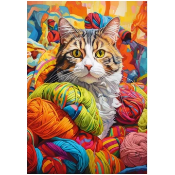 Puzzle Feline Whimsy Cherry Pazzi