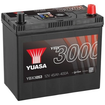 Yuasa 3000 YBX3053 45Ah 400A Startera akumulatoru 