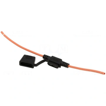Fuse holder | 19mm | 30A | on cable | Leads: leads