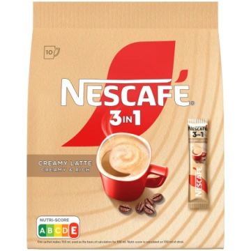 NESCAFE 3in1 Creamy Latte Kafijas dzēriens 165g