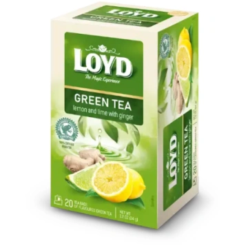 Loyd Green Tea Lemon AND Lime with Ginger, 20x1.7 