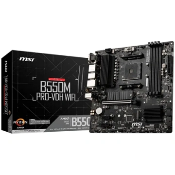MSI B550M PRO-VDH WIFI Processor family AMD Proces