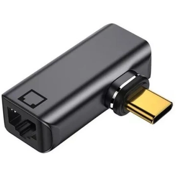 extra digital Magnētiskais USB Type-C uz RJ-45 ada