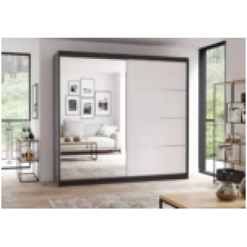Skapis MULTI 42 203 cm - Melns